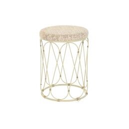 DKD Home Decor|Mesa de apoio DKD Home Decor Pele Ferro Lacado (40 x 40 x 56 cm)