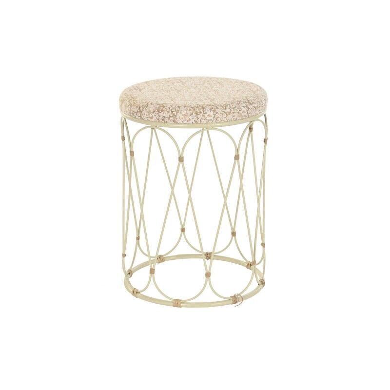 DKD Home Decor|Mesa de apoio DKD Home Decor Natural Metal Creme Rotim (35 x 35 x 49 cm)