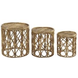 DKD Home Decor|Mesa de apoio DKD Home Decor 49 x 49 x 72 cm Cristal Preto Dourado Metal