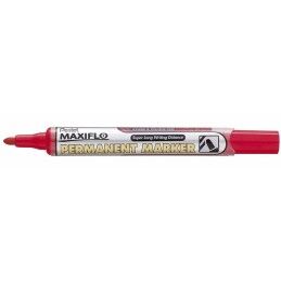Pentel|Rotulador permanente Pentel NLF50 Vermelho 12 Peças (12 Unidades)