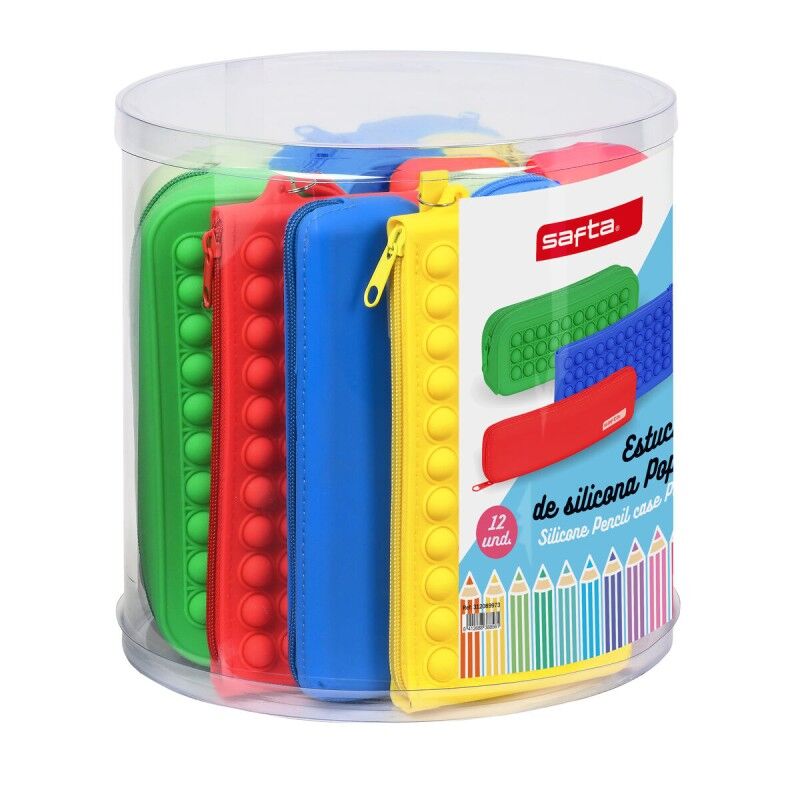Safta|Bolsa Escolar Safta Pop It Multicolor Conjunto (12 Peças) Safta|Bolsa Escolar Safta Pop It Multicolor Conjunto (12 Peças)