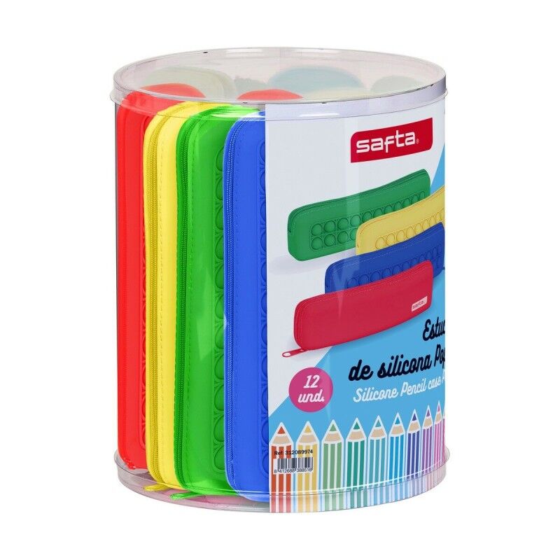 Safta|Bolsa Escolar Safta Pop It Multicolor Estreito (12 Peças) Safta|Bolsa Escolar Safta Pop It Multicolor Estreito (12 Peças)