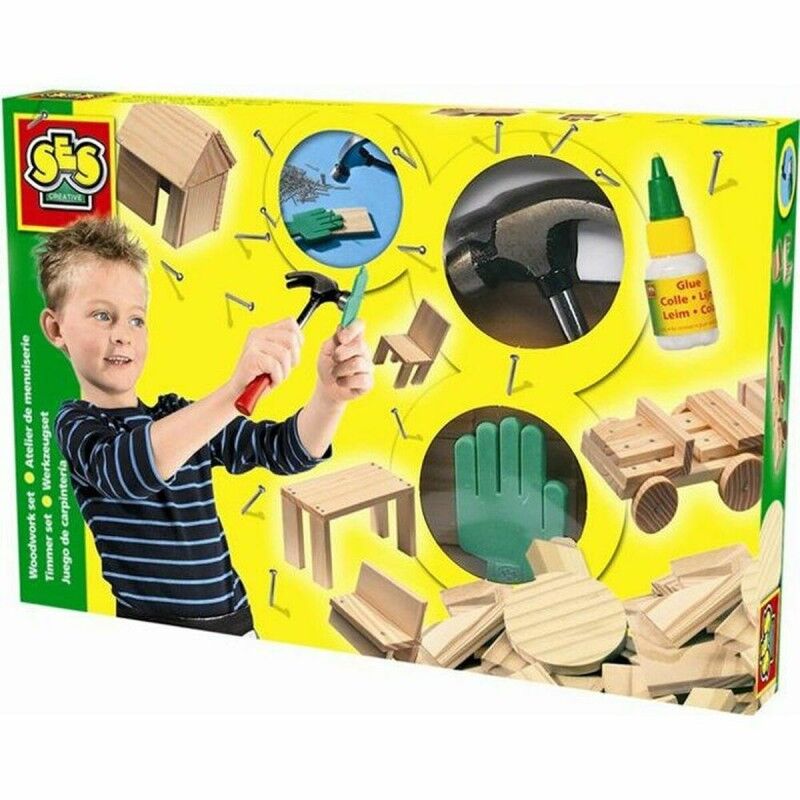 SES Creative|Playset SES Creative Joinery Workshop 57 Peças SES Creative|Playset SES Creative Joinery Workshop 57 Peças