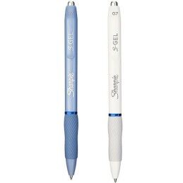 Sharpie|Esferográfica de gel Sharpie S-Gel Branco Azul 0,7 mm (12 Unidades)