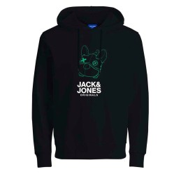 Polar com Capuz Homem JORPAL SWEAT HOOD FST Jack & Jones 2310015 Preto