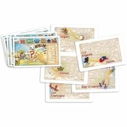 Asmodee|Jogo de Mesa Asmodee Rail Adventurers : My First Voyage (FR) Preto Azul Branco Verde