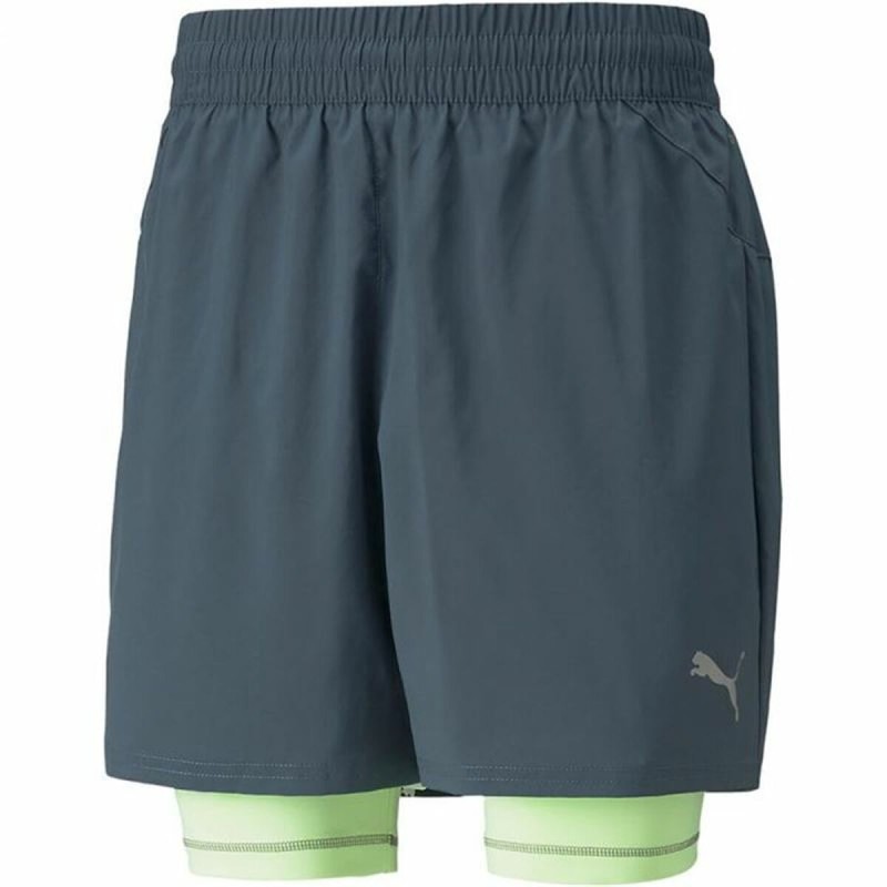 Calções de Desporto para Homem Puma Running 2 in 1 Preto