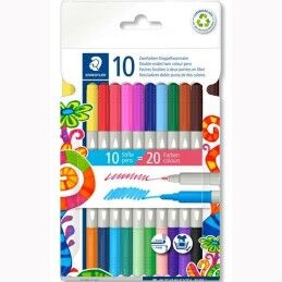 Staedtler|Conjunto de Canetas de Feltro Staedtler Noris 3280 Multicolor (10 Unidades)