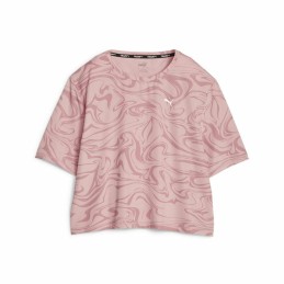 T-Shirt de Desporto de Manga Curta Puma Train Favorite Aop Cor de Rosa