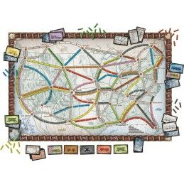 Asmodee|Jogo de Mesa Asmodee The Adventurers of Rail USA (FR)