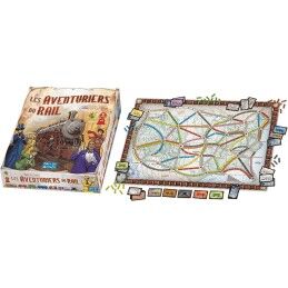 Asmodee|Jogo de Mesa Asmodee The Adventurers of Rail USA (FR)