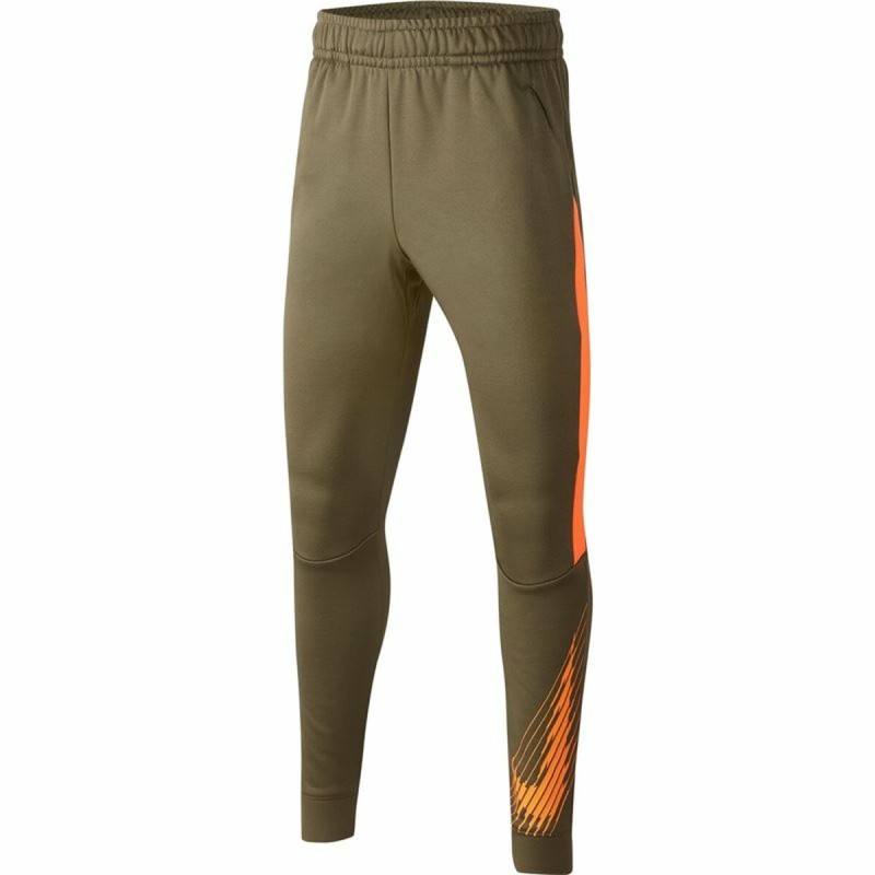 Calças de Treino Infantis Nike Dri-FIT Therma Azeitona Meninos