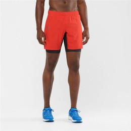 Calções de Desporto Salomon TwinSkin Vermelho