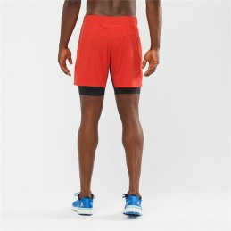 Calções de Desporto Salomon TwinSkin Vermelho