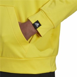 Polar com Capuz Homem Adidas Game and Go Big Logo Amarelo