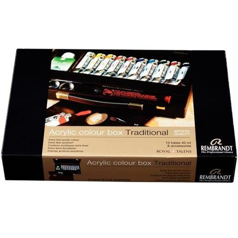 Talens Rembrandt|Conjunto de pintura Talens Rembrandt Tinta acrílica 15 Peças Multicolor 40 ml Talens Rembrandt|Conjunto de pintura Talens Rembrandt Tinta acrílica 15 Peças Multicolor 40 ml