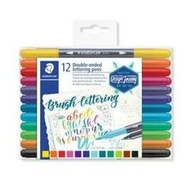 Staedtler|Conjunto de Canetas de Feltro Staedtler Lettering Ponta dupla (5 Unidades)