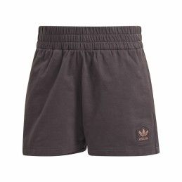 Calções de Desporto para Mulher Adidas Originals 3 stripes Castanho