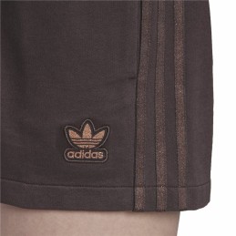 Calções de Desporto para Mulher Adidas Originals 3 stripes Castanho