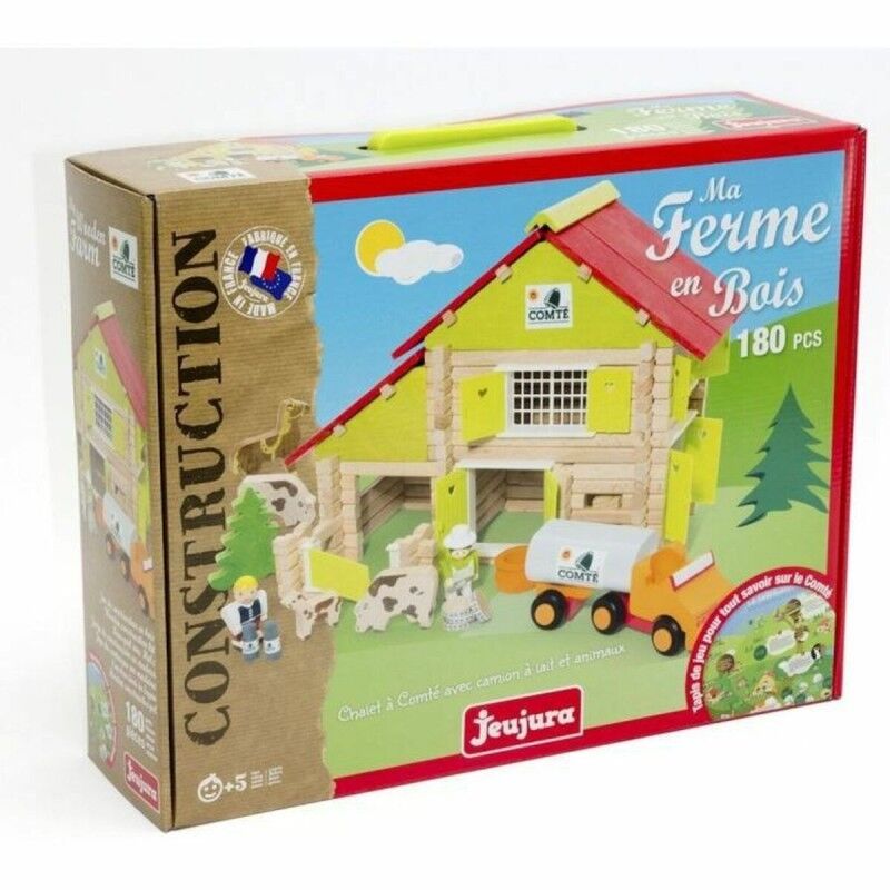 Jeujura|Playset Jeujura My Wooden Farm 180 Peças Jeujura|Playset Jeujura My Wooden Farm 180 Peças