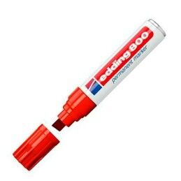 Edding|Rotulador permanente Edding 800 Vermelho (5 Unidades)
