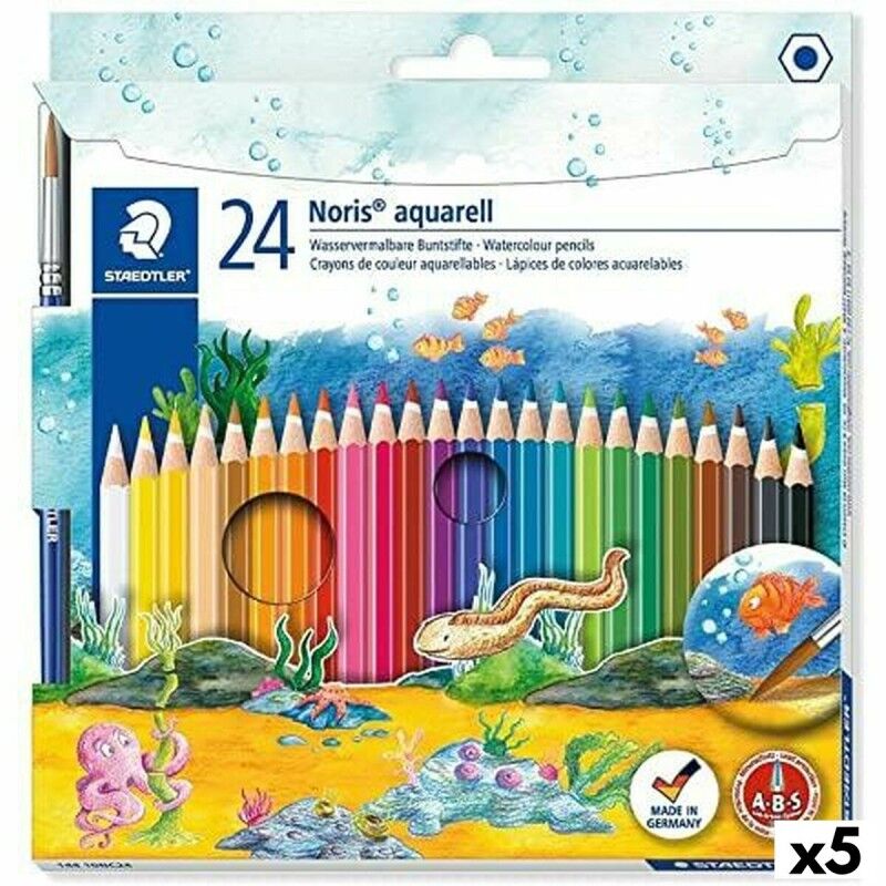 Staedtler|Lápiz de Cor Aquarela Staedtler Noris Multicolor (5 Unidades) Staedtler|Lápiz de Cor Aquarela Staedtler Noris Multicolor (5 Unidades)