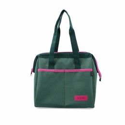 Quid|Saco Reutilizável para Alimentos Quid Sarao Verde Têxtil Livre de BPA 24 x 23 x 16 cm (6 Unidades)