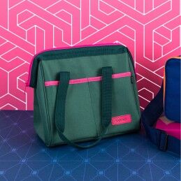 Quid|Saco Reutilizável para Alimentos Quid Sarao Verde Têxtil Livre de BPA 24 x 23 x 16 cm (6 Unidades)