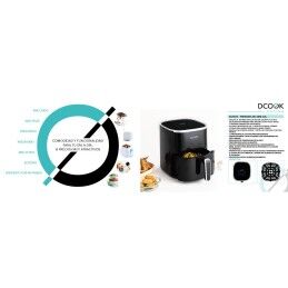 DCOOK|Fritadeira de Ar Dcook Gallery Preto 1450 W 4,6 L