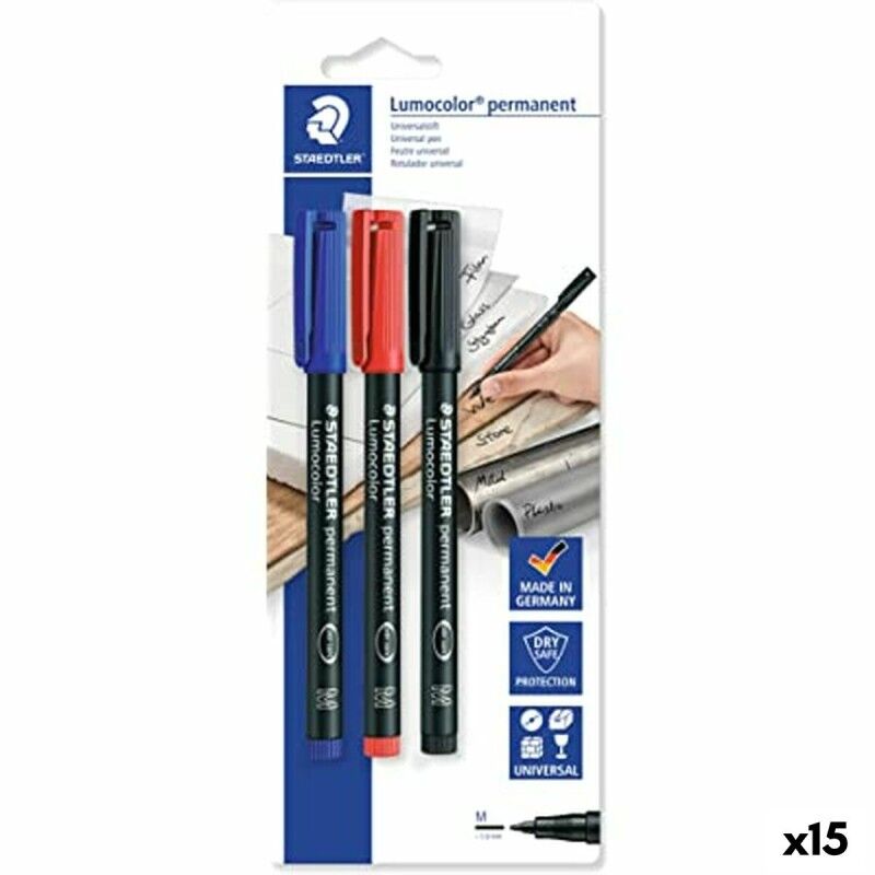 Staedtler|Conjunto de Canetas de Feltro Staedtler Lumocolor 317-S Multicolor 10 Peças (15 Unidades) Staedtler|Conjunto de Canetas de Feltro Staedtler Lumocolor 317-S Multicolor 10 Peças (15 Unidades)