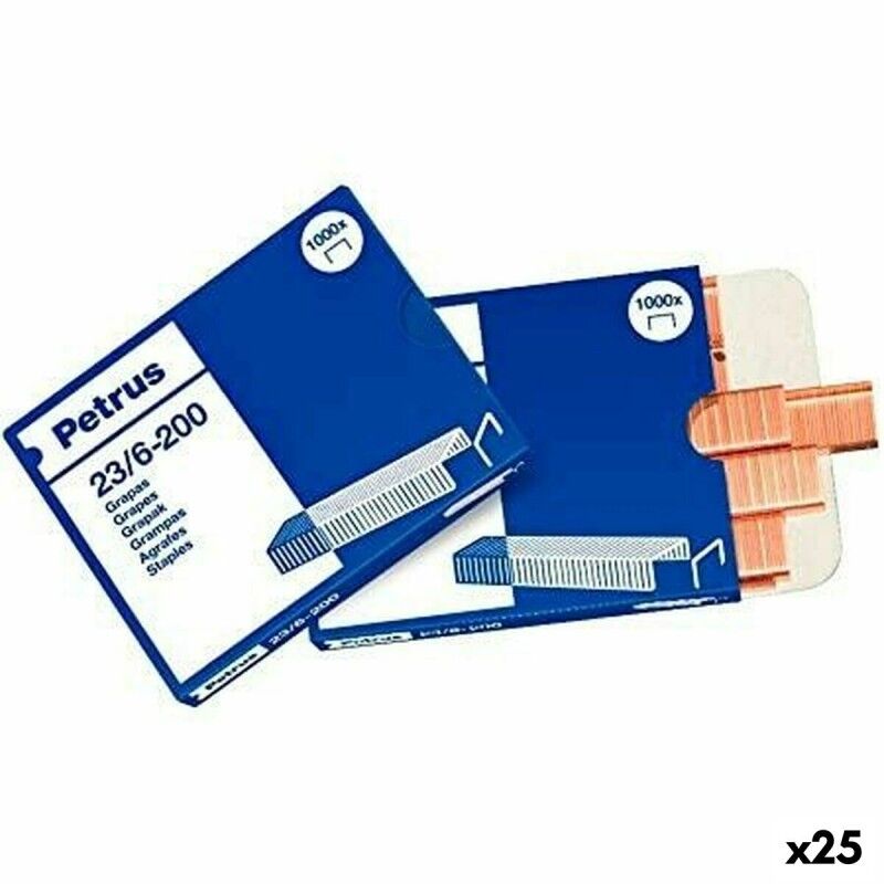 Petrus|Grampos Petrus 23/6 6 mm (25 Unidades) Petrus|Grampos Petrus 23/6 6 mm (25 Unidades)