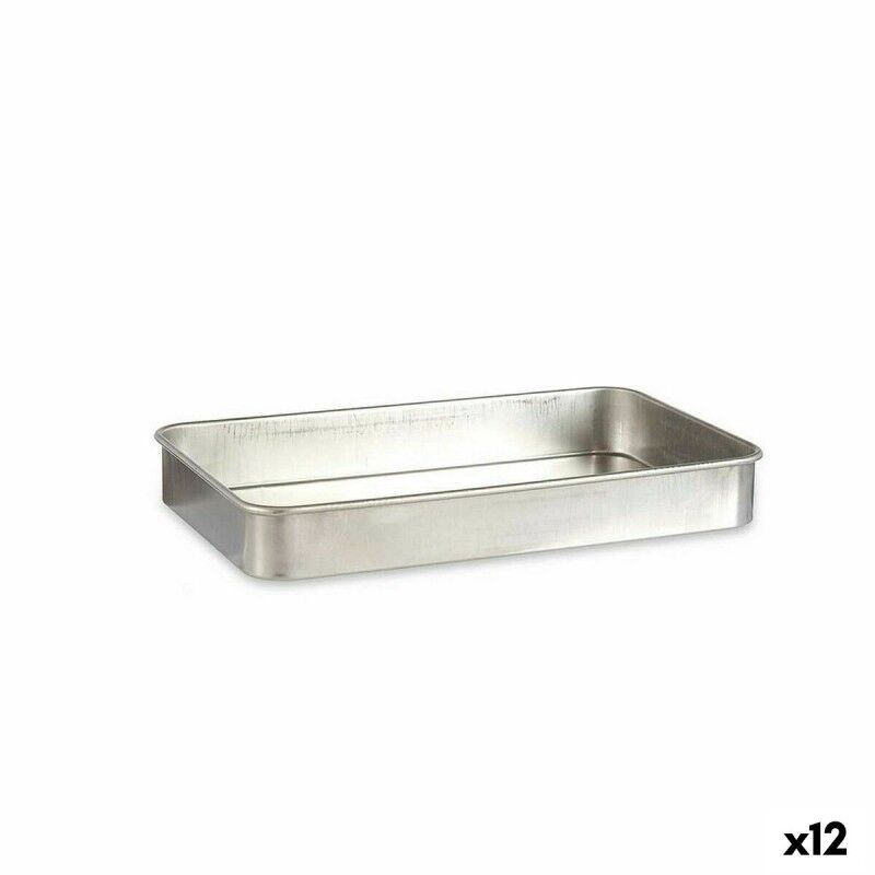 Kinvara|Assadeira Kinvara 100155 Prateado Alumínio 32 x 7 x 51,5 cm (12 Unidades) Kinvara|Assadeira Kinvara 100155 Prateado Alumínio 32 x 7 x 51,5 cm (12 Unidades)