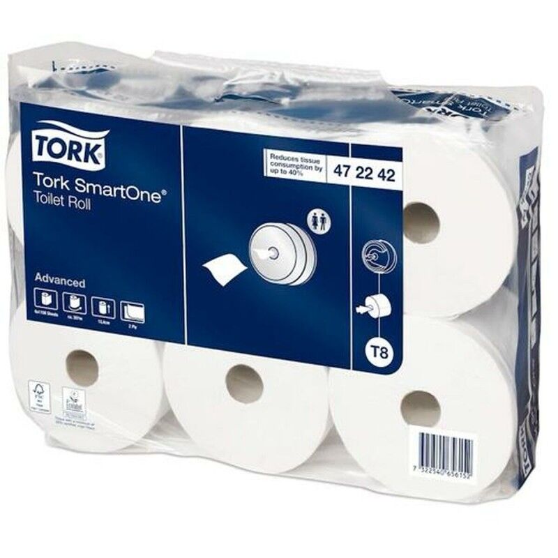 Tork|Papel Higiénico Tork SmartOne T8 207 m 6 Peças Tork|Papel Higiénico Tork SmartOne T8 207 m 6 Peças