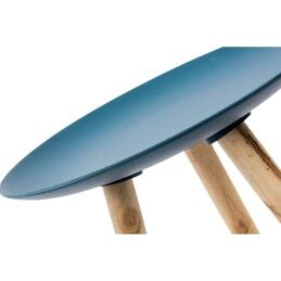 DKD Home Decor|Mesa de apoio DKD Home Decor 44 x 44 x 35 cm Azul Castanho Azul celeste Pinheiro Madeira MDF (2 Unidades)