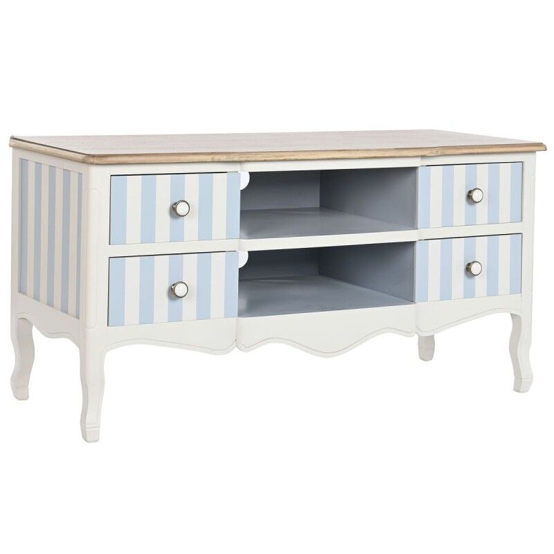 DKD Home Decor|Móvel de TV DKD Home Decor Branco Azul celeste (120 x 48 x 60 cm) DKD Home Decor|Móvel de TV DKD Home Decor Branco Azul celeste (120 x 48 x 60 cm)