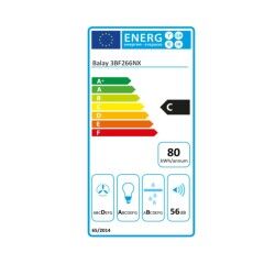 Balay|Extrator Convencional Balay 3BF266NX 53 cm 590 m3/h 200W C Aço