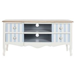 DKD Home Decor|Móvel de TV DKD Home Decor Branco Azul celeste (120 x 48 x 60 cm)