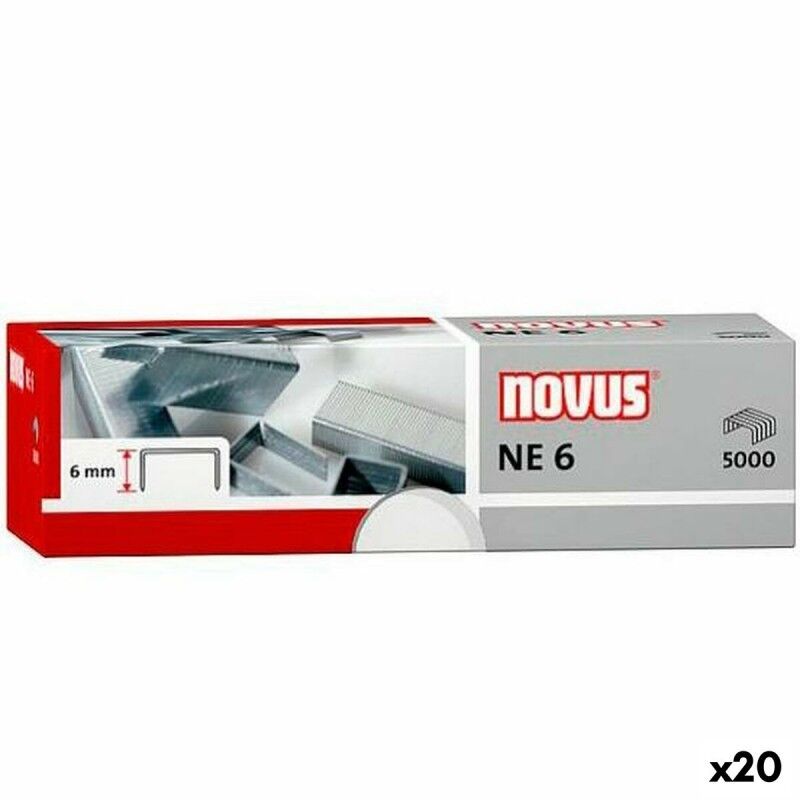 Novus|Grampos Novus NE 6 Electric 5000 Peças (20 Unidades)