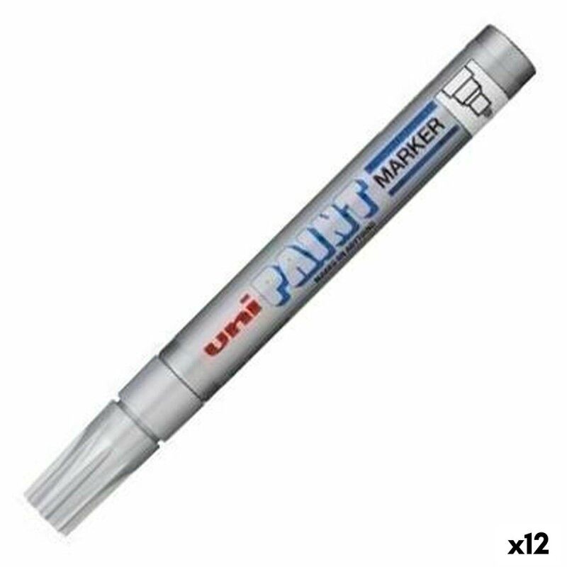 Uni-Ball|Rotulador permanente Uni-Ball PX-20 Prateado 2,8 mm (12 Unidades) Uni-Ball|Rotulador permanente Uni-Ball PX-20 Prateado 2,8 mm (12 Unidades)