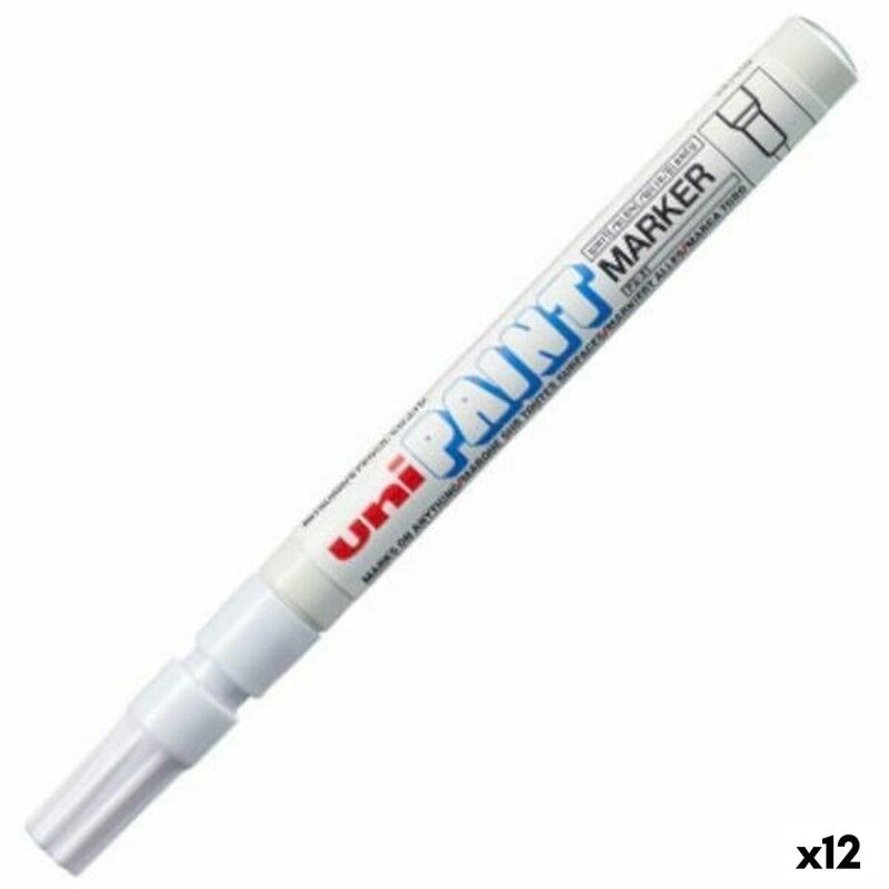 Uni-Ball|Rotulador permanente Uni-Ball PX-20 Branco (12 Unidades) Uni-Ball|Rotulador permanente Uni-Ball PX-20 Branco (12 Unidades)