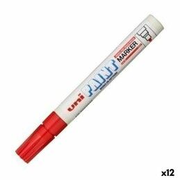Uni-Ball|Rotulador permanente Uni-Ball Paint PX-21L Vermelho 12 Peças