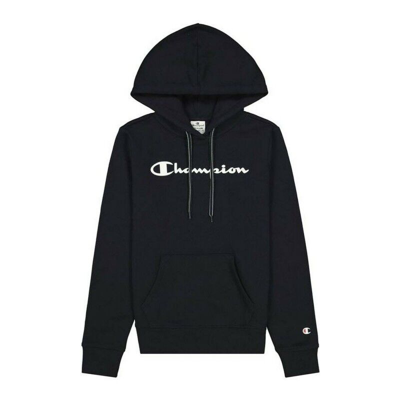 Champion|Polar com Capuz Mulher Champion Script Azul escuro