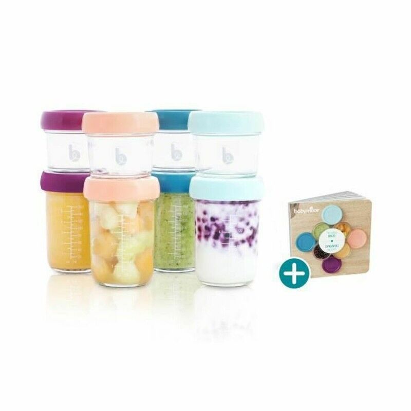 Babymoov|Recipiente para Conservar Alimentos Babymoov Airtight 8 Unidades