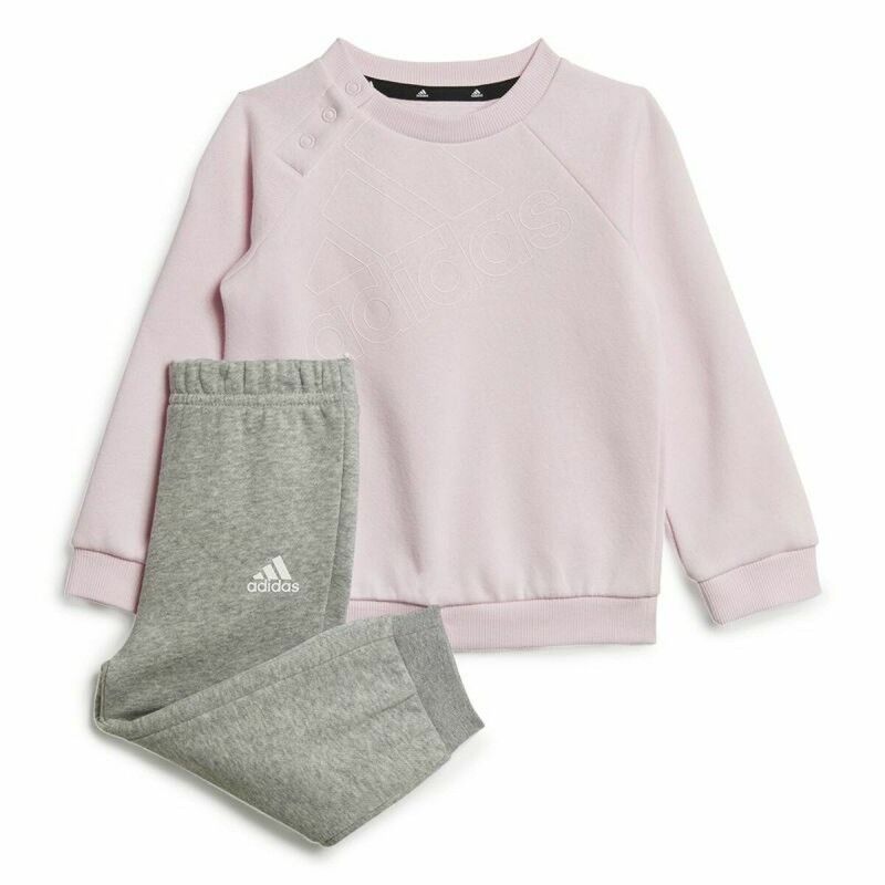 Adidas|Conjunto Desportivo para Crianças Adidas Essentials Logo Cor de Rosa