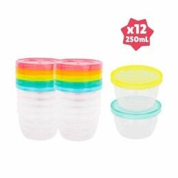 Badabulle|Recipiente para Conservar Alimentos Badabulle 250 ml 12 Unidades