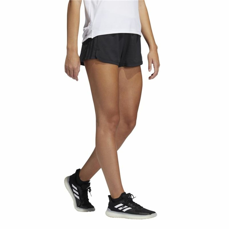 Calções de Desporto para Mulher Adidas Pacer 3 Stripes Preto