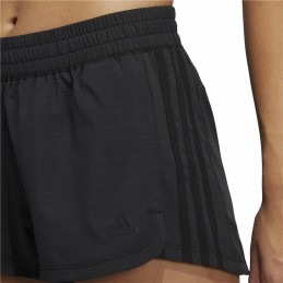 Calções de Desporto para Mulher Adidas Pacer 3 Stripes Preto