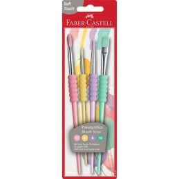 Faber-Castell|Pincéis Faber-Castell 4 Peças Pastel (10 Unidades)