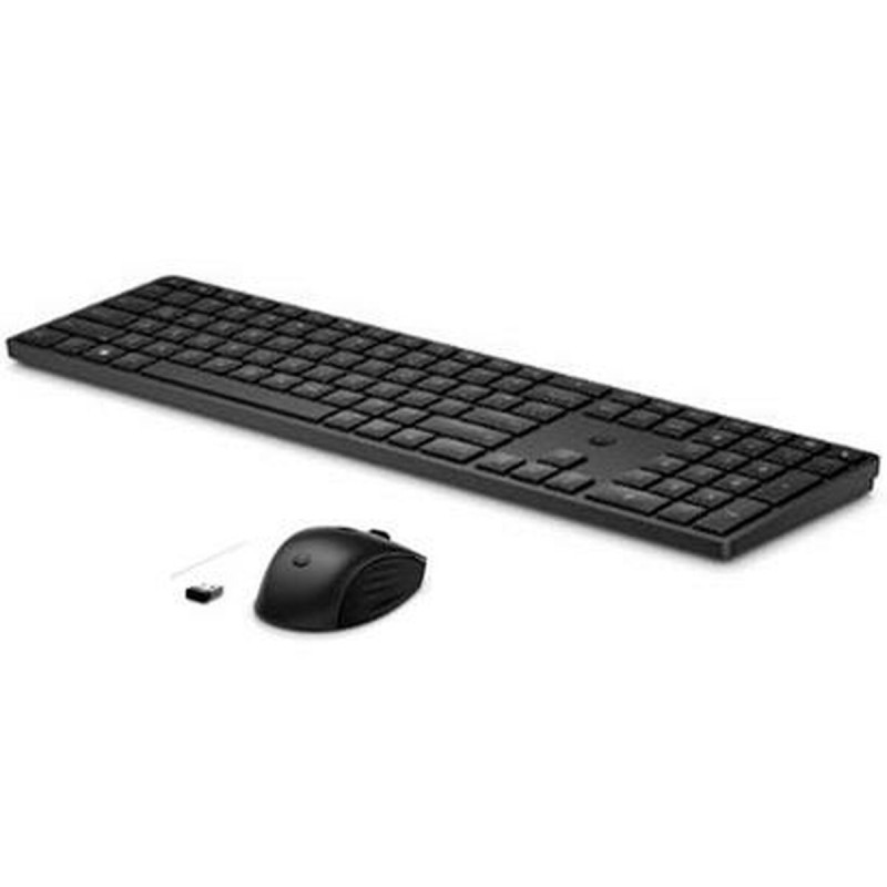 Teclado e Rato sem Fios HP 4R009AA Qwerty espanhol Preto