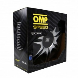 Tapacubos OMP Ghost Speed Preto Prateado 15" (4 uds)
